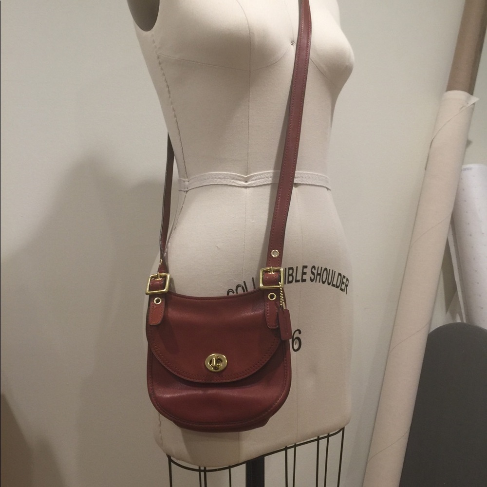 Coach mini leather bag